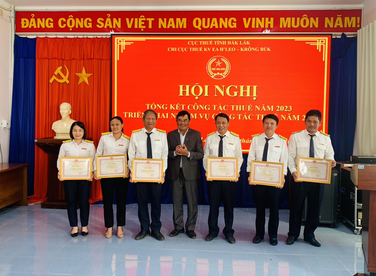 Chi Cục Thuế khu vực Ea H’Leo – Krông Buk:  Hội nghị tổng kết công tác thuế năm 2023 và triển khai nhiệm vụ công tác thuế năm 2024